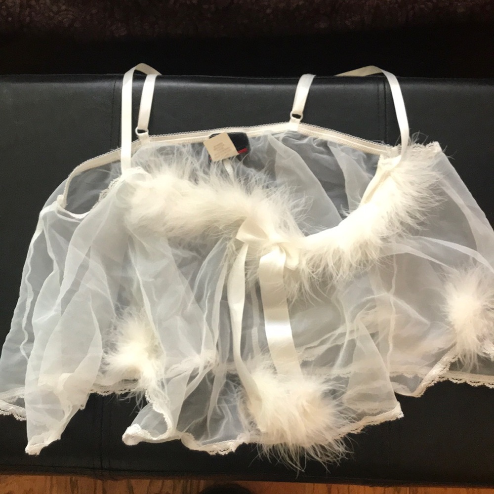 Fun furry crop top with Pom poms